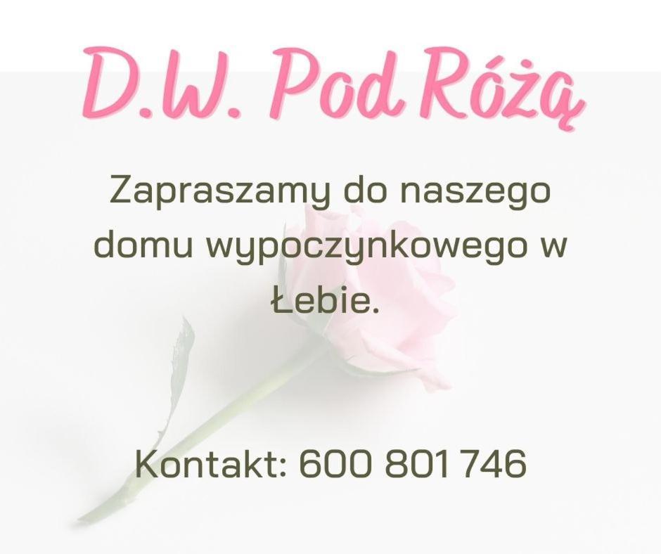 Pod Różą Acomodação com café da manhã Łeba Exterior foto